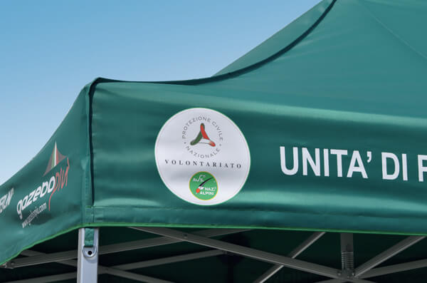 Stampa termotransfer gazebo personalizzati