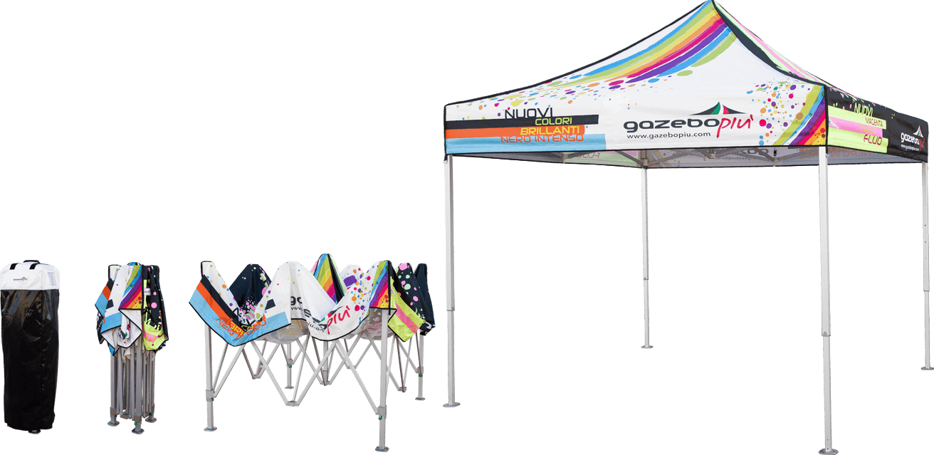 Gazebo pieghevole personalizzato per eventi - Gazebopiù