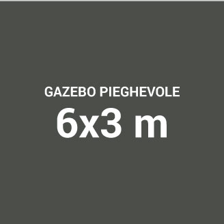 Gazebo pieghevole 6x3 - Gazebopiù